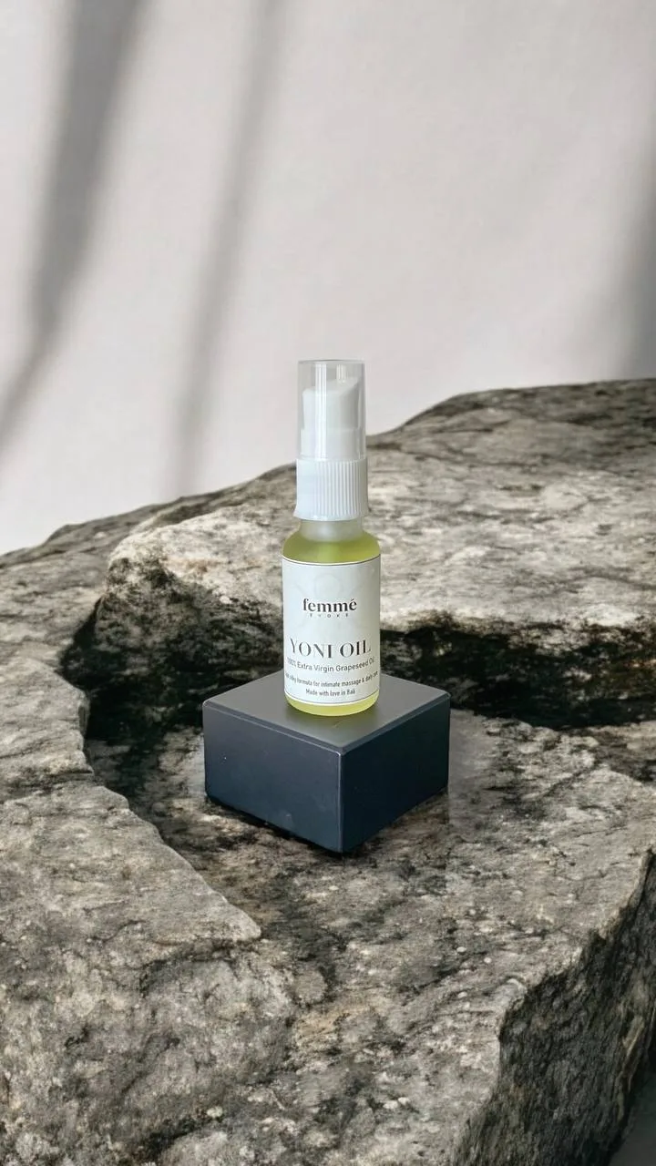The Original Yoni Oil in two bottle sizes